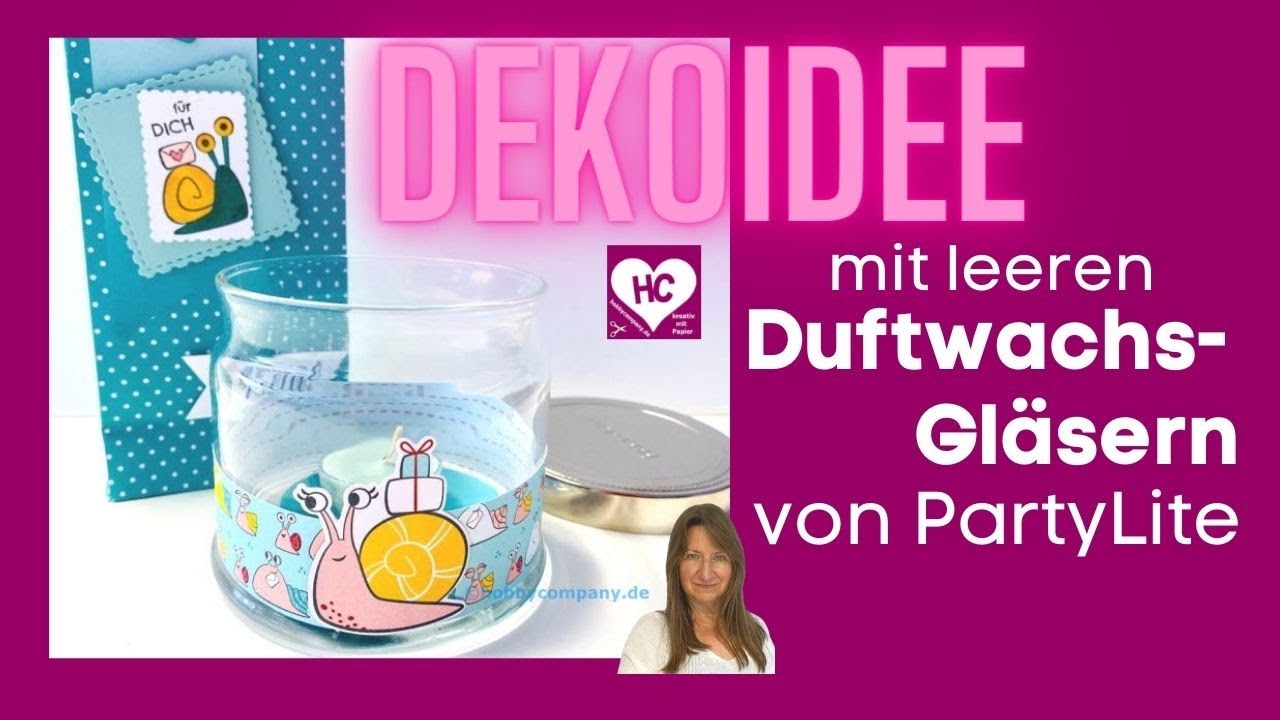 Dekoideen mit leeren Duftwachsgläsern von PartyLite