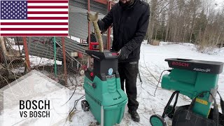 Bosch AXT 25 TC VS AXT 2200 HP. What is the maximum capacity of my garden shredders / chippers.