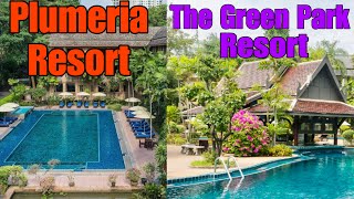 : Review of hotels PLUMERIA RESORT and THE GREEN PARK RESORT Pattaya Thailand.