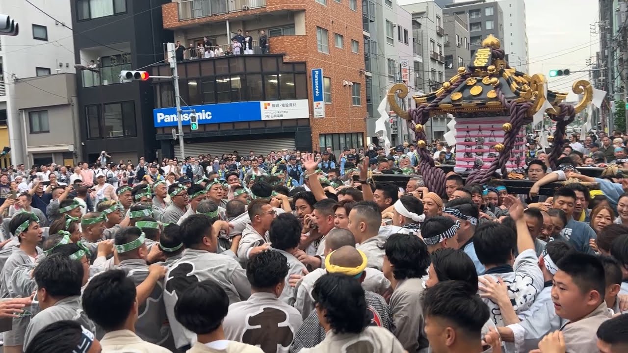 令和7年（2025）三社祭 西部・三之宮神輿渡御〔千一南担ぎ出し