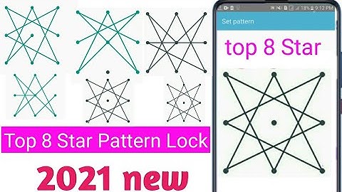 How to  Star Pattern Lock | Best Star Pattern Lock for Android | Top 8 star #pattern_Lock