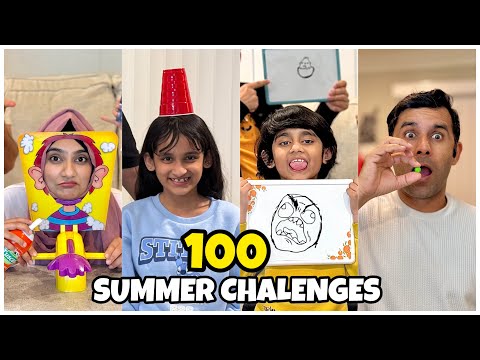 WE TRIED 100 SUMMER FRIENDLY CHALLENGES! (EPIC WIN!) 🏆