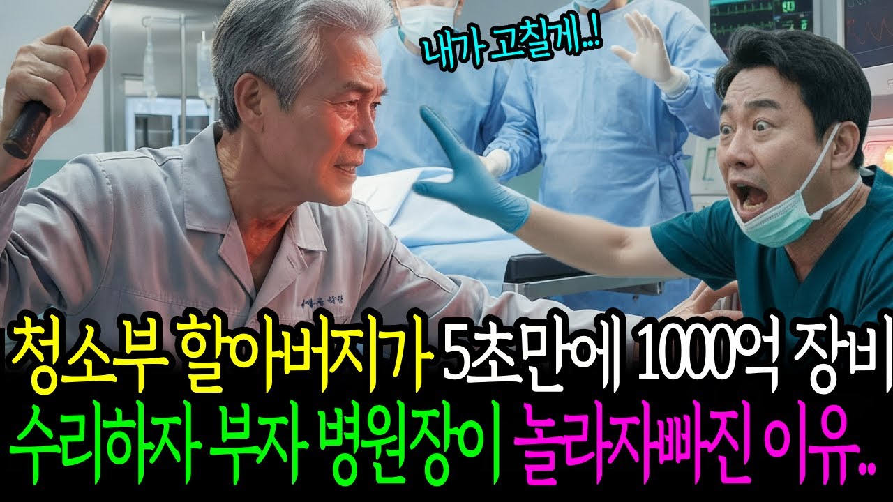 청소부 할아버지가 5초만에 천억짜리 장비 수리하자 부자 병원장이 놀라자빠진 이유ㅣ인생사연ㅣ노후사연ㅣ감동사연ㅣ오디오북