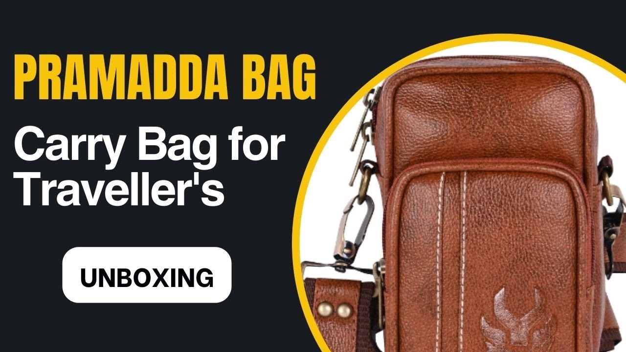 Passport and Document Bag for Travel | Pramadda Pure Luxury ITALIA Faux Leather Bag for Men Women