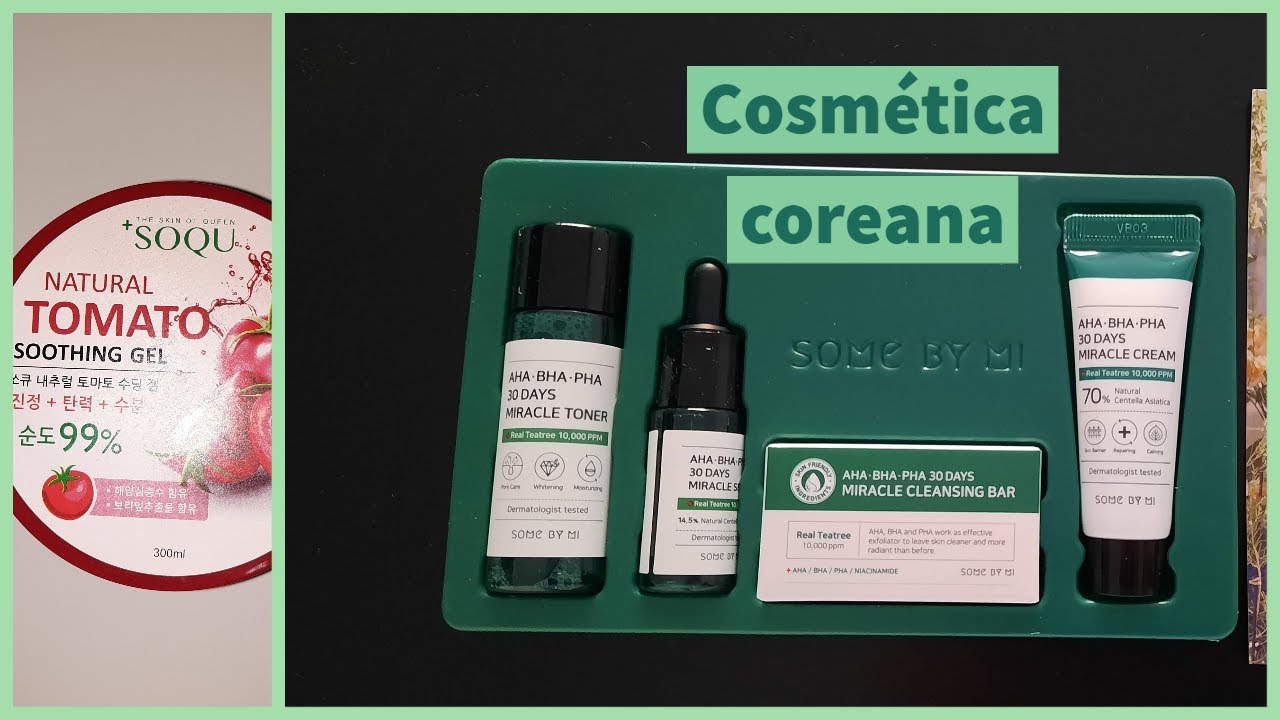 Reseña de Some By Mi AHA·BHA·PHA 30 days miracle starter + Gel hidratante The Skin of Queen (SOQU)