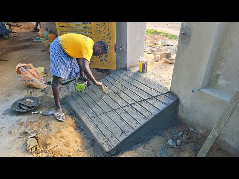 Ramp Construction_Techniques of Front Gate Ramp Concrete with Cement ...