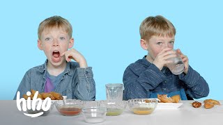 Identical Twins Compete in a Spice Challenge | Kids Try | HiHo Kids