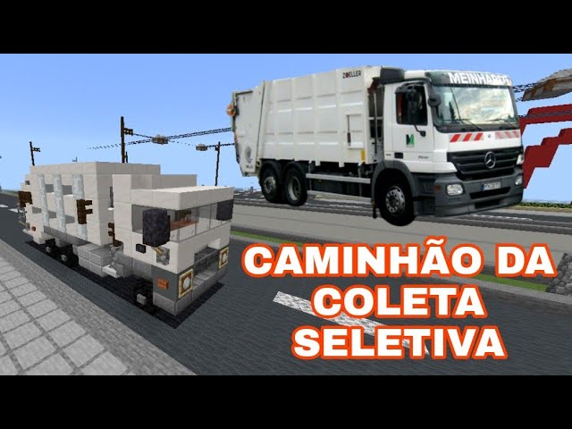 TUTORIAL MINECRAFT - Como fazer um caminhão arqueado ( Scania ) no  Minecraft 