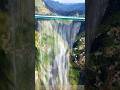Man-Made Waterfall on a Giant Bridge