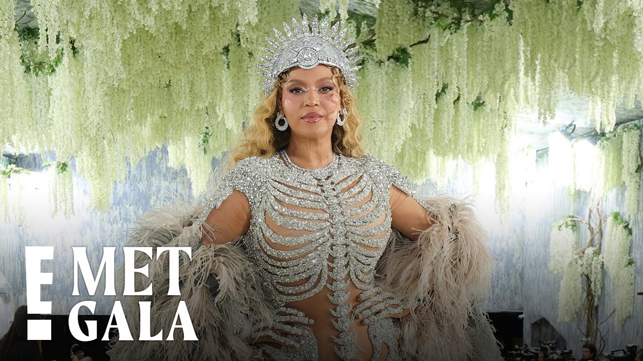 See Beyoncé's Jaw-Dropping, Crystal-Dripped Skeleton Met Gala Look | E! News