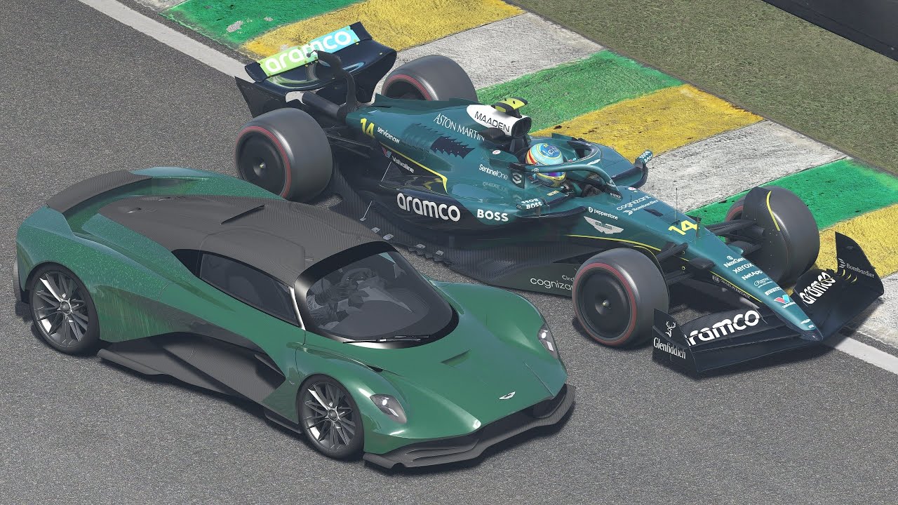 Aston Martin F1 2025 Fernando Alonso vs Aston Martin Supercars & Hypercars at Interlagos