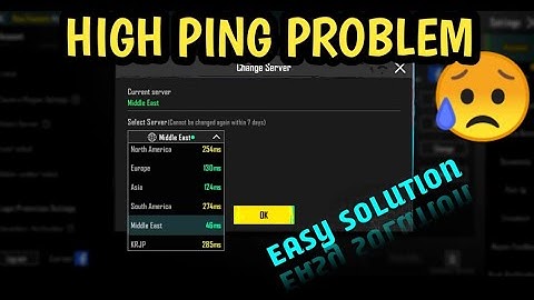Pubg Mobile High Ms Problem Solved 😍 - High Ping Problem After New Update 2.8 - Pubg Mobile