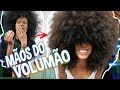 Dando VOLUME no CABELO CRESPO, ficou enorme!?