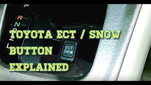 Toyota Highlander SUV - ECT Snow Explanation