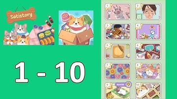 Satistory: Tidy Up - Level 1 - 10  Walkthrough Solution (Android,IOS)