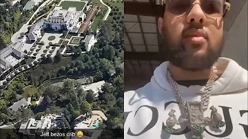 TR Trizzy Takes A Helicopter Ride Over Jeff Bezos Mansion And Hollywood Hills | Audio Saviours