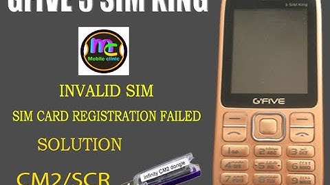 Gfive 3 sim king sim card registration failed solution cm2 SCR SC6531 !Shaikh Solution Point