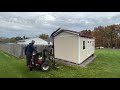 One Man Delivery of Amish Storage Shed - Amish Outdoor Buildings of Michigan
