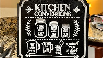 Carved a Kitchen Conversion sign using the @OnefinityCNC and @vectric on MDF.