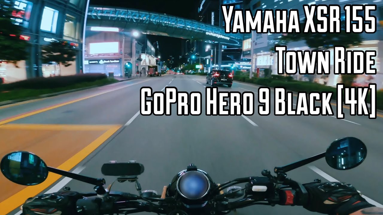 Yamaha XSR 155 ASMR Night Ride in Town (Singapore) [4K] - YouTube