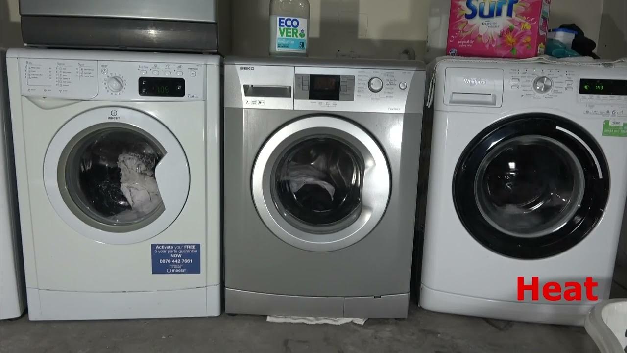 wash Race No.397 indesit vs Beko vs whirlpool / darks cycle YouTube