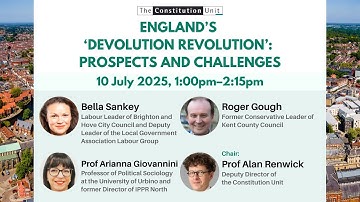 England’s ‘devolution revolution’: prospects and challenges