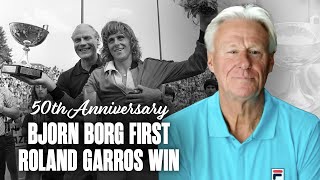 Bjorn Borg revisits his first Roland Garros title - 50 years later 🇫🇷