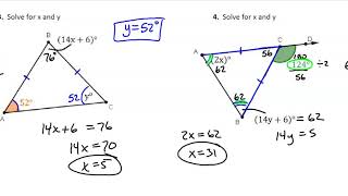 Geometry Ch.  4 Free Response SAT Review Test