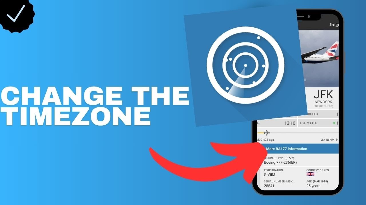 How to change the time zone in the Flightradar24 app? - YouTube