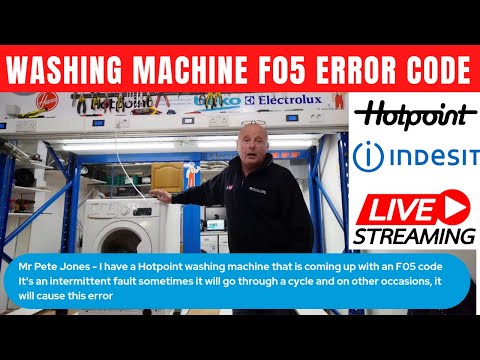 Indesit Hotpoint Washing Machine F05 Error code Fault Not Emptying