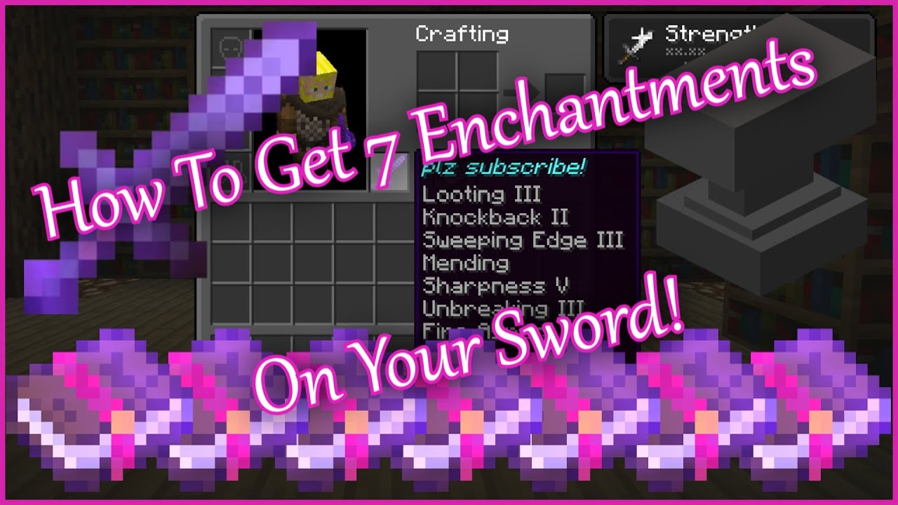 How to enchant a PERFECT Minecraft Sword - (7 enchantments) 