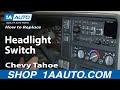 How to Replace Headlight Switch 1995-2000 Chevy Tahoe