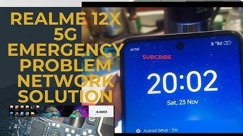 Realme 12x 5G no service and emergency problem solution #realme12x5g #networkproblem #trendinvideo