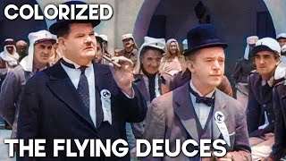 The Flying Deuces Colorized Laurel Hardy Classic Movie