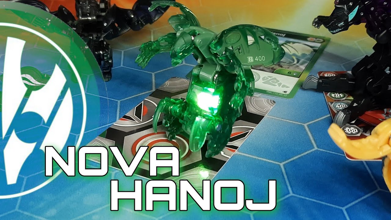 Bakugan Legends Collection 4-Pack, Maxodon Bakugan, Hyenix Geogan, Hanoj  Nova, Nillious Ultra