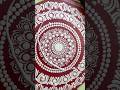 Before & After Varnish on mandala design #mandala #satisfying #brushstrokes #mandalapainting #shorts