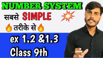 Class 9th Number System||ex 1.2 and 1.3||Online Maths||