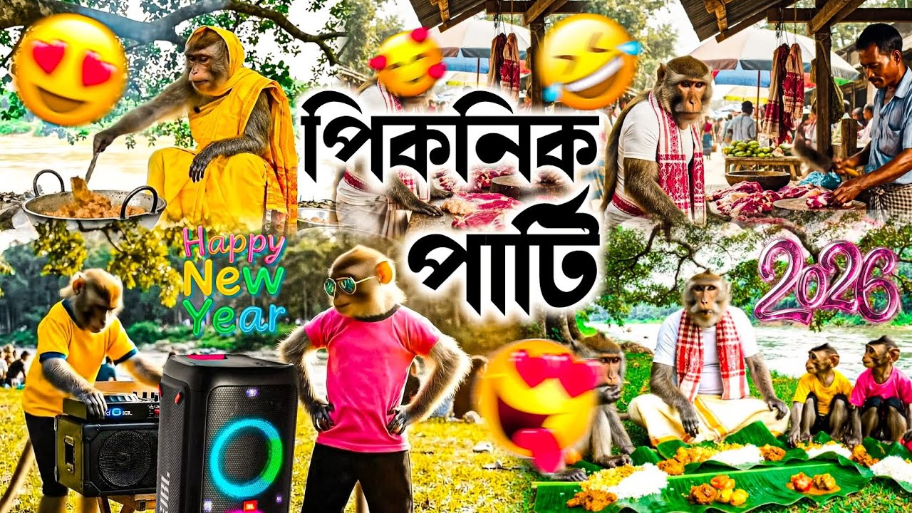 1 জানুৱাৰীৰ খানা 😋🥰 | New Year Party 2026 | Deka Bandor | 