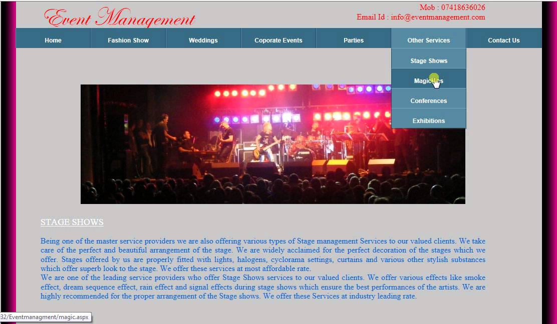 event management website youtube event management website