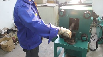 New full automatic rebar upsetting machine operation video