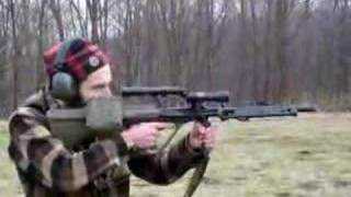 Steyr Aug...SAW / DMR 5.56 / 223 with surefire + brass catcher