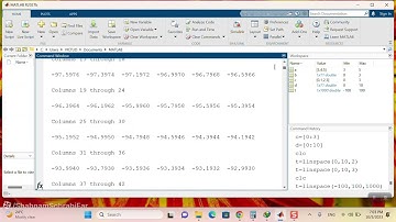 Matlab - Sect 28 - Creating Vectors with Evenly Spaced Elements