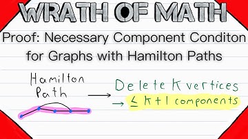 Proof: Necessary Component Condition for Graphs with Hamiltonian Paths | Graph Theory
