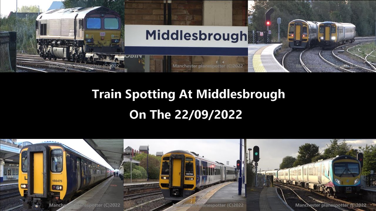 (4K) Train Spotting At Middlesbrough On The 22/09/2022