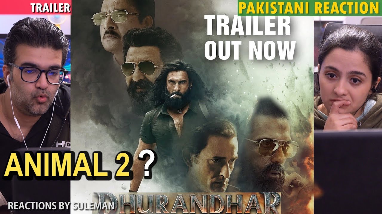Pakistani Couple Reacts To Dhurandhar Trailer | Ranveer Singh | R Madhavan | Akshaye K | Sanjay Dutt