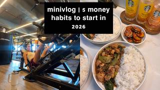 minivlog | 5 money habits to start in 2026 Wealth