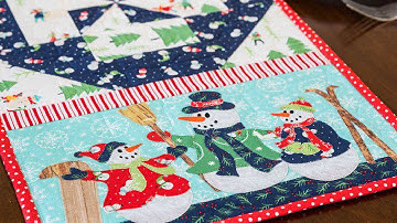 Easy Pieced Table Runner Series - January | a Shabby Fabrics Tutorial