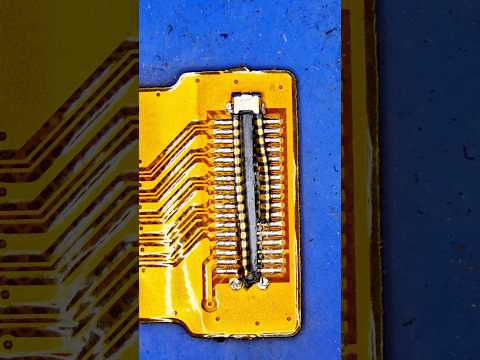 FPC conneector replacement, what connector is this?🤔 #tech #repair #soldering #shorts #electronic
