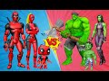 FAMILY NEW HULK VS FAMILY DEADPOOL | Marvel&#39;s Future Avengers