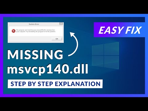 msvcp140.dll Missing Error | How to Fix | 2 Fixes | 2021
